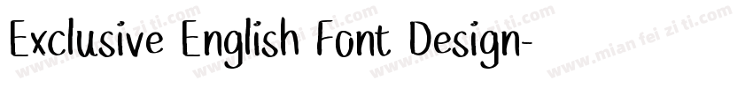 Exclusive English Font Design字体转换